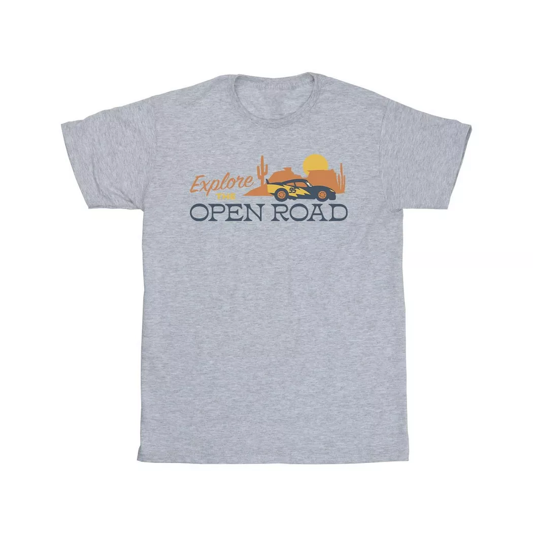 Disney - Cars Explore The Open Road TShirt, 128, Grau