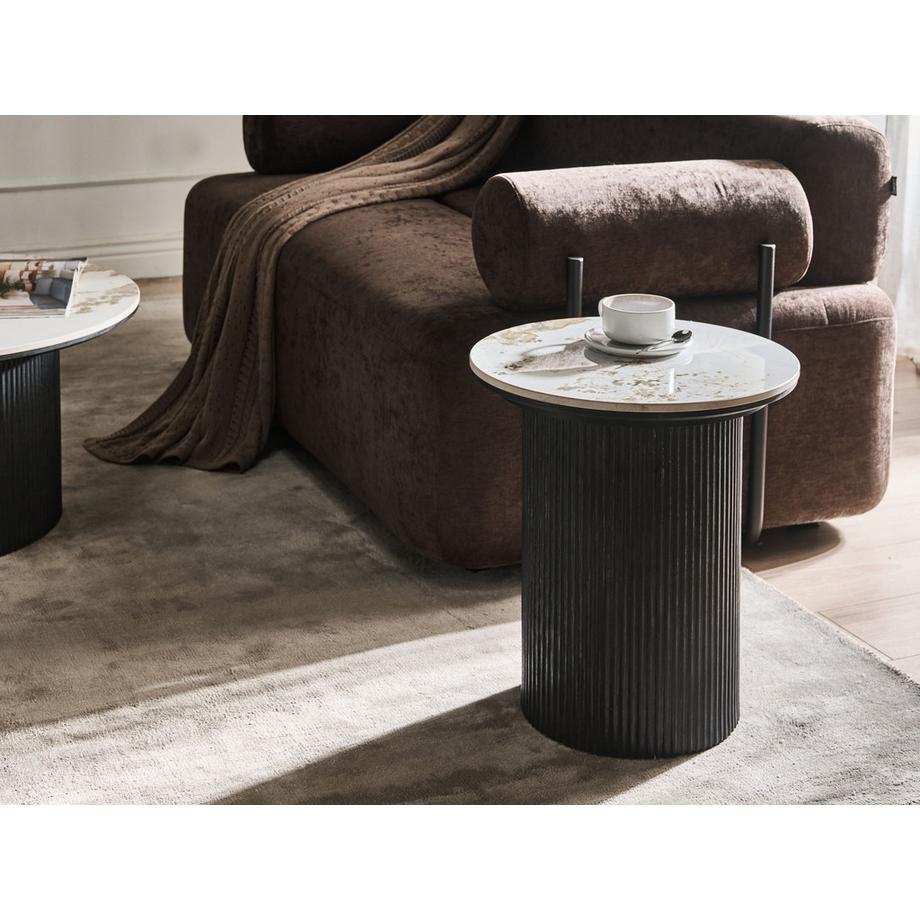 Beliani Beistelltisch aus Keramik Modern DORA  