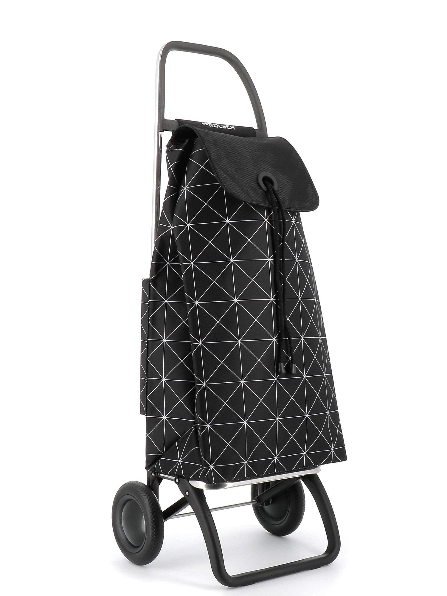 ROLSER Chariot de marché STAR MF 2 noir/blanc IMX365-N/B)  