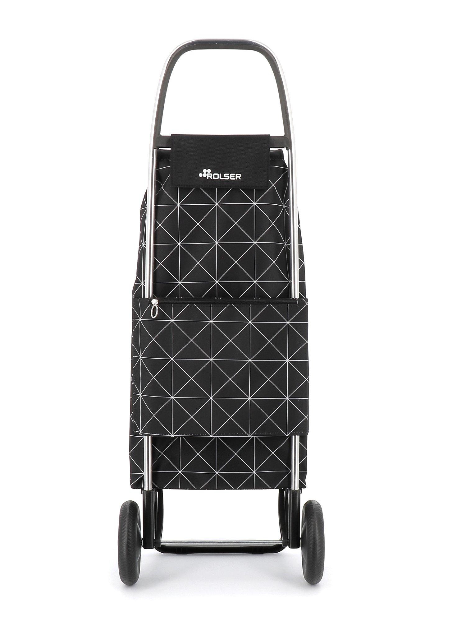 ROLSER Chariot de marché STAR MF 2 noir/blanc IMX365-N/B)  