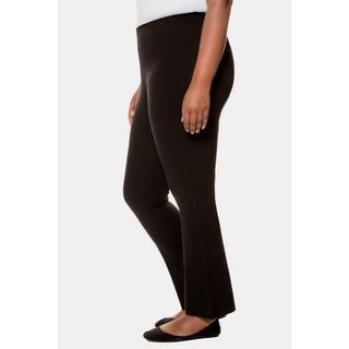 Ulla Popken  Pantalon de yoga en jersey, coupe évasée, ceinture élastique 