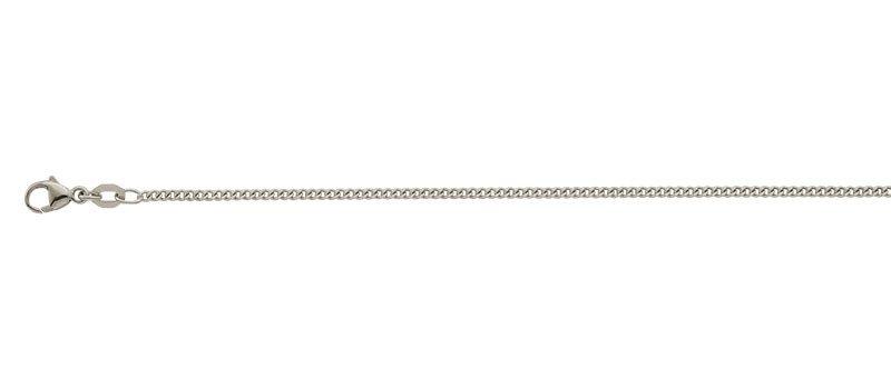 Image of Collier Panzer Weissgold 750, 1.7mm, 40cm Unisex Silber 40cm