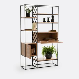 La Redoute Intérieurs Drahtregal Metall Eisen und Eichenfurnier  