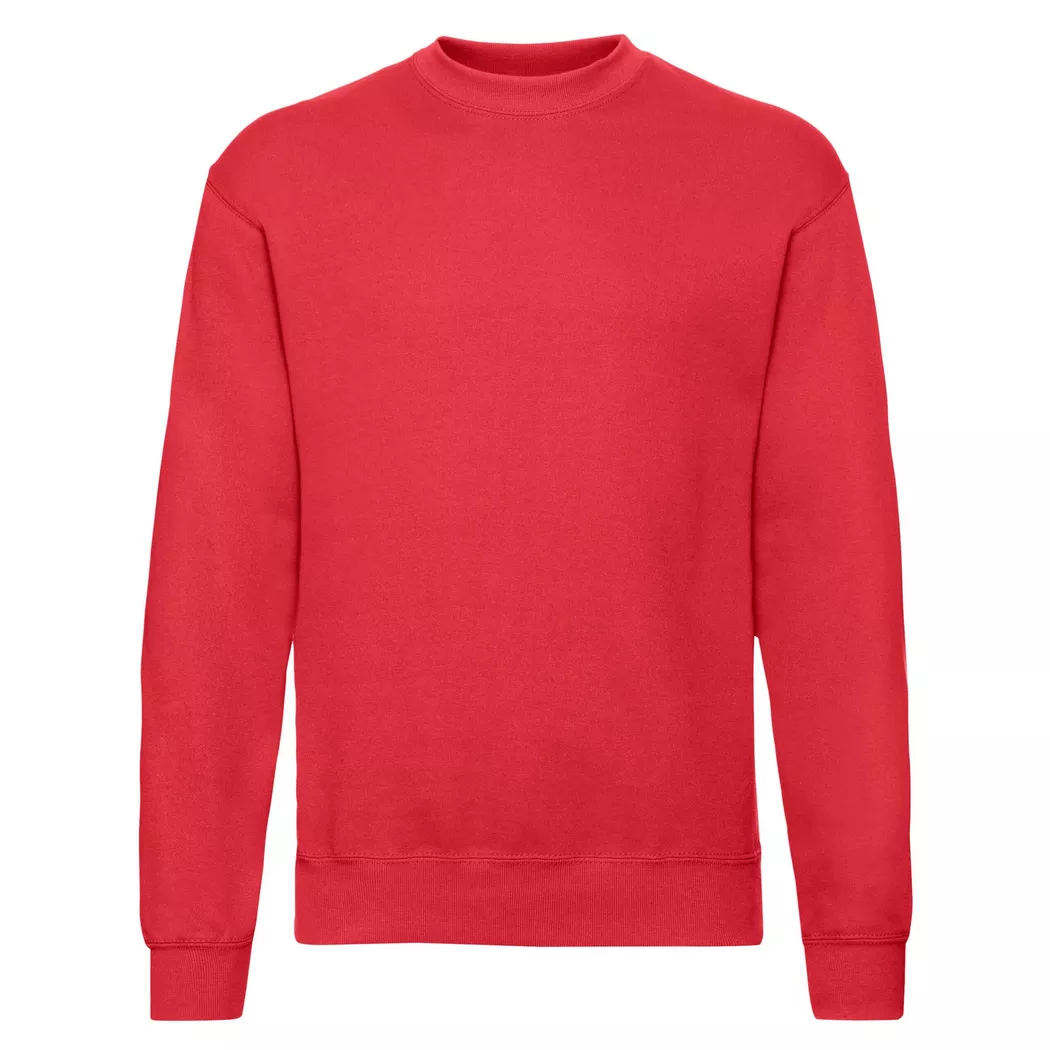 Fruit of the Loom - Klassik Drop Schulter Sweatshirt, für Herren, Rot Bunt, Größe S