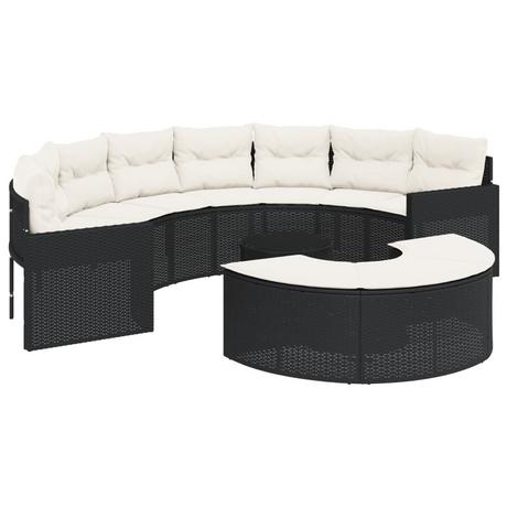 VidaXL Garten-sofagarnitur poly-rattan  