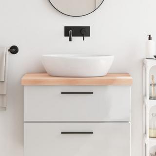 VidaXL  Comptoir de salle de bain bois de chêne 