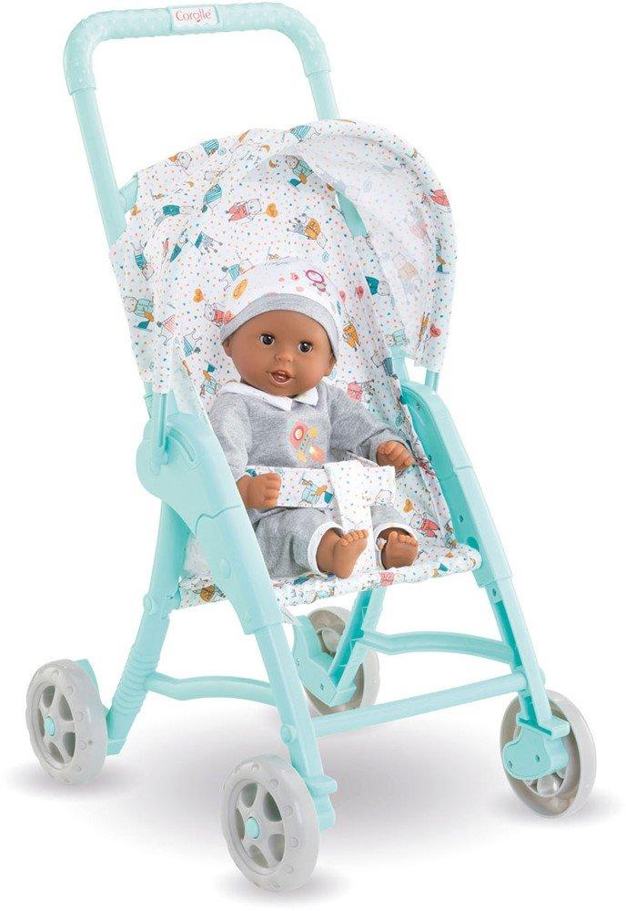 Image of Mon Premier Poupon 30cm Puppenbuggy, blau, Buggy für alle 30cm Puppen, Puppenmama, Puppenzubehör, Kinderwagen, Für Kinder ab 18 Monaten geeignet