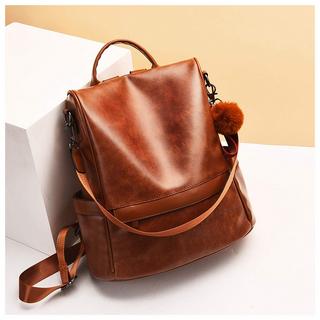 Only-bags.store Rucksack aus weichem PU-Leder Handtasche Umhängetasche Multifunktions-Diebstahlschutztasche wasserdichter Rucksack  