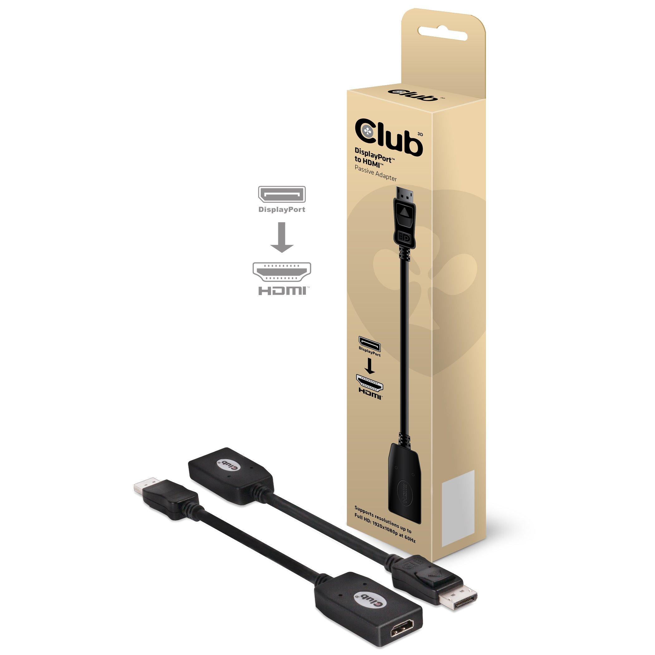 Club3D  CLUB3D DisplayPort™ to HDMI™ Passive Adapter 