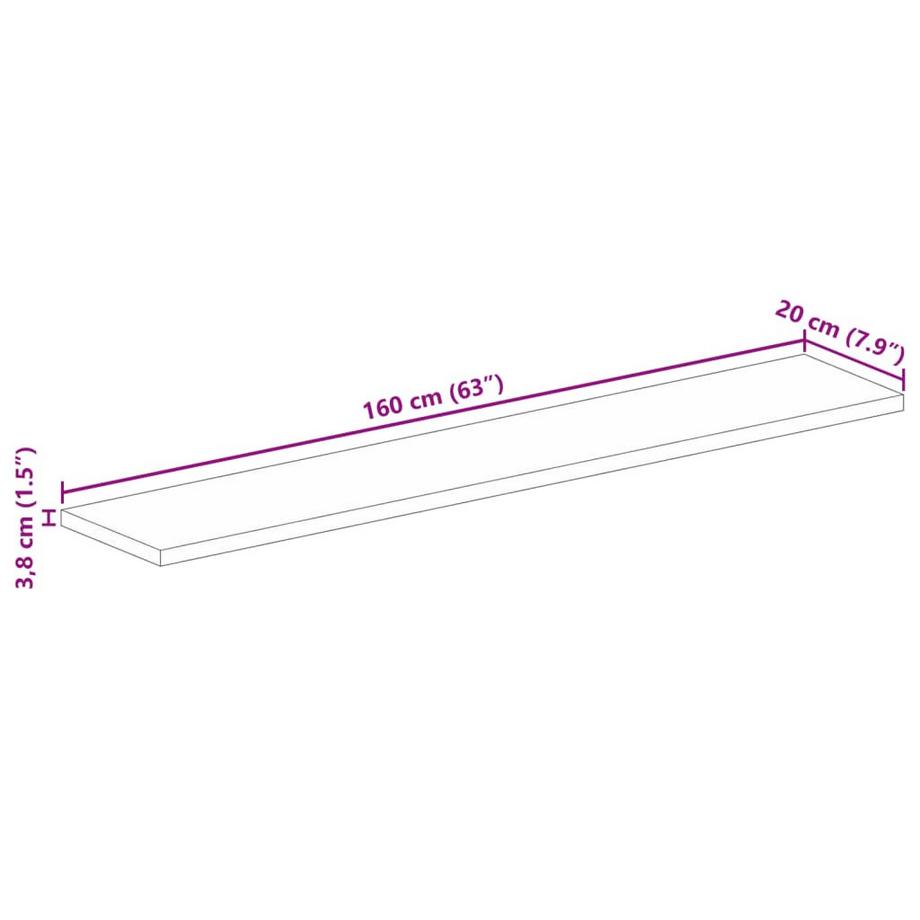 VidaXL Dessus de table bois d'acacia  