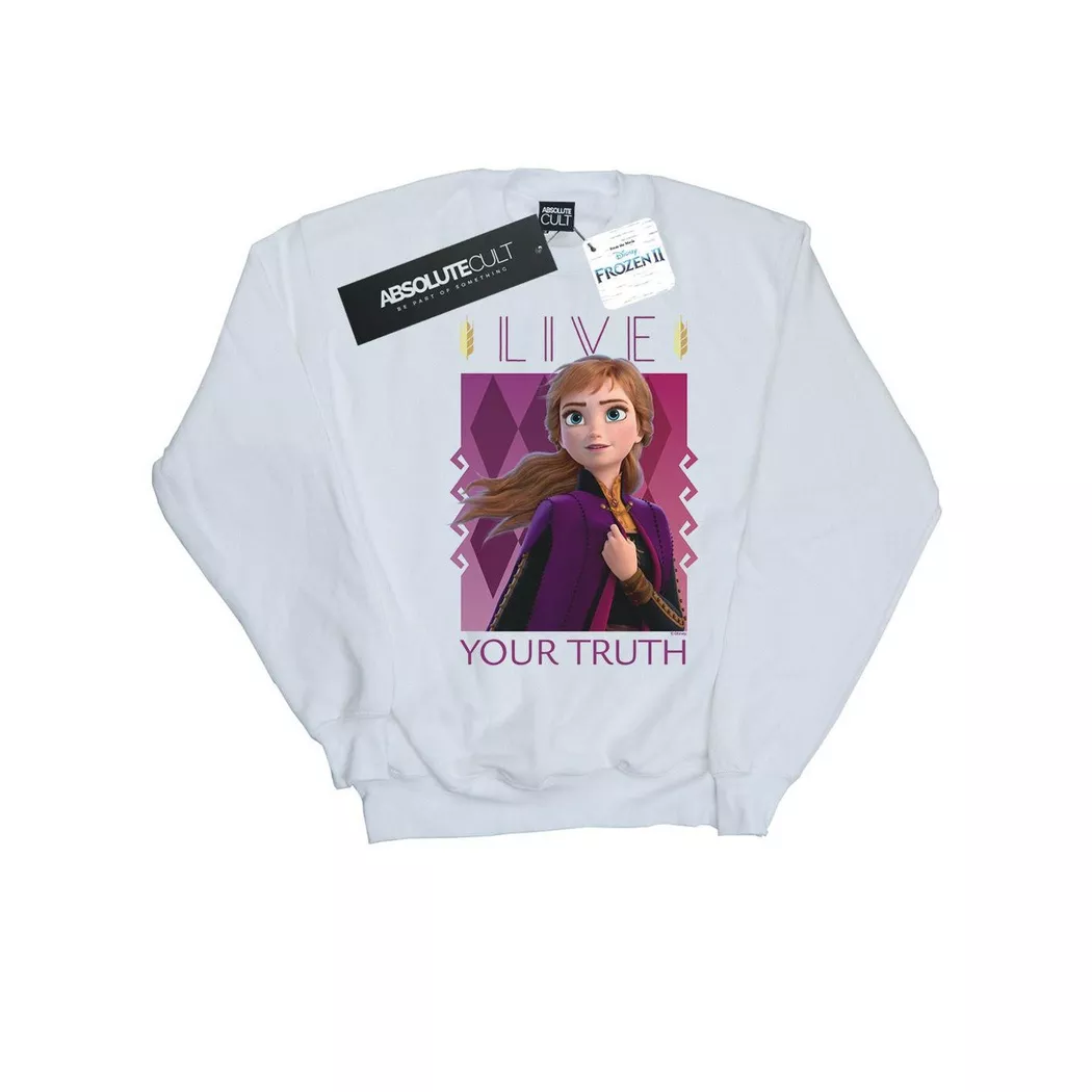 Disney - Frozen 2 Live Your Truth Sweatshirt, für Herren, Weiss, Größe S