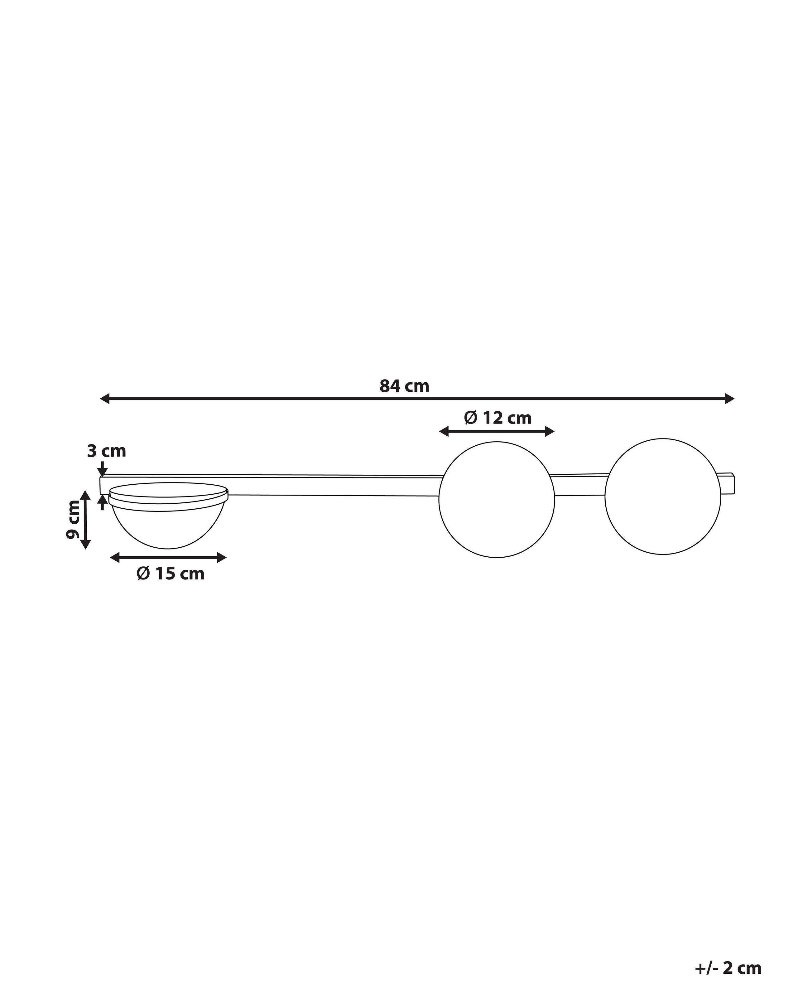 Beliani Wandlampen aus Glas Modern ISABELLA  