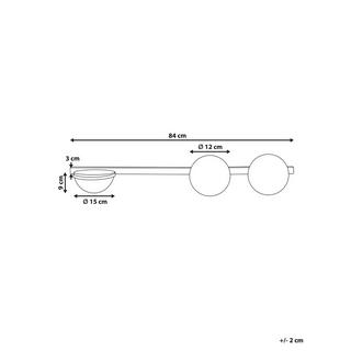 Beliani Wandlampen aus Glas Modern ISABELLA  