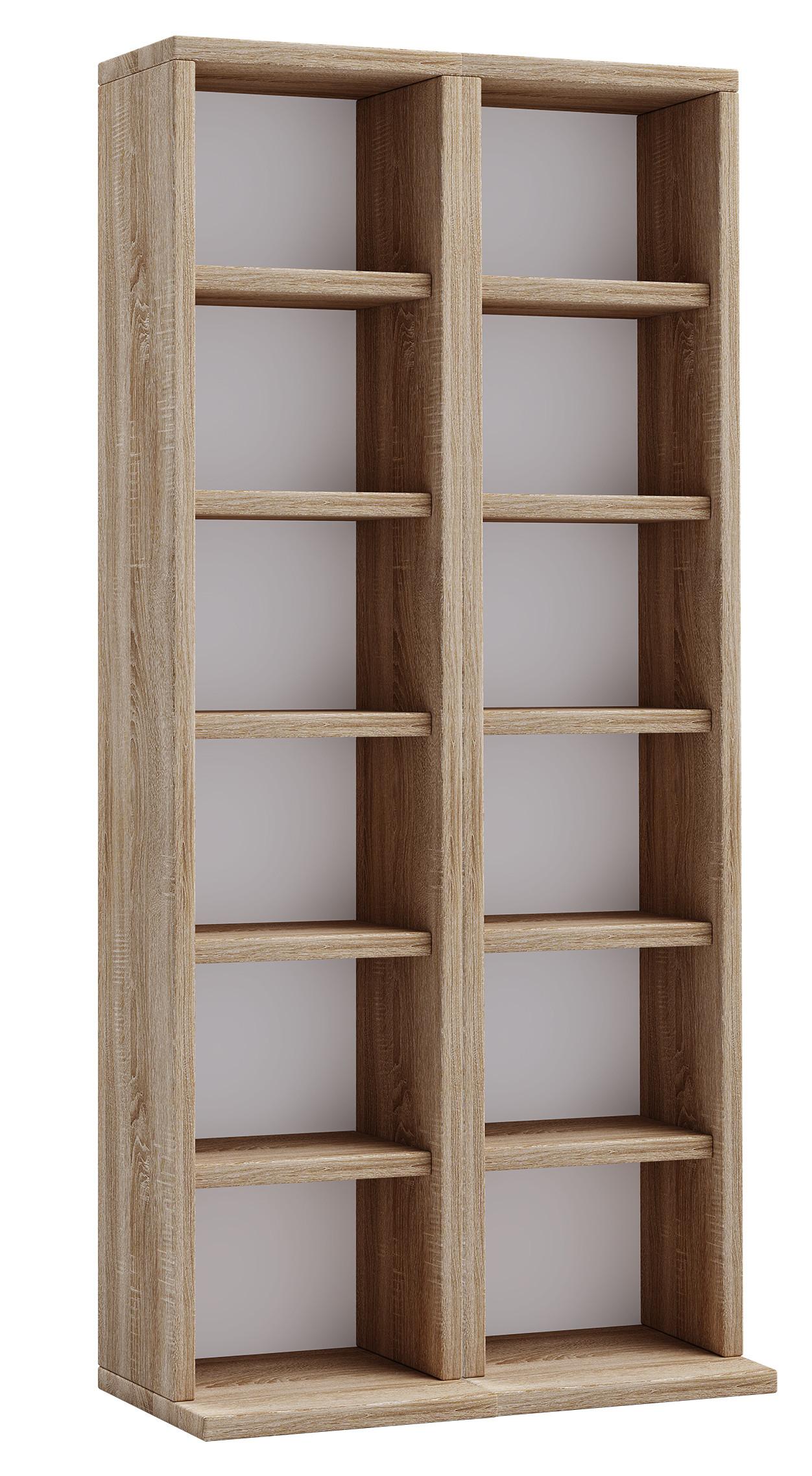 VCM Holz CD DVD Stand Regal Schrank Aufbewahrung Standregal Ständer Milano  