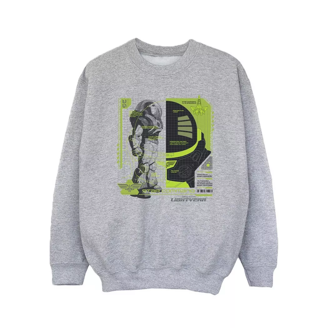 Disney - Lightyear Sweatshirt, 128, Grau