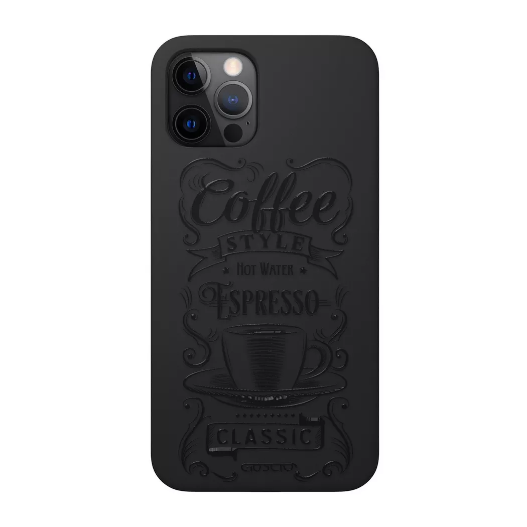 GUSCIO - iPhone 12 / 12 Pro -  Skin Feeling Cover, Schwarz