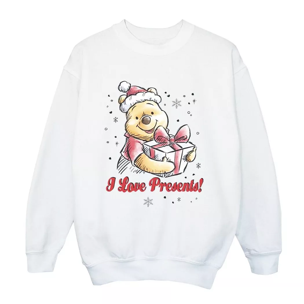 Disney - Presents Sweatshirt, 116, Weiss