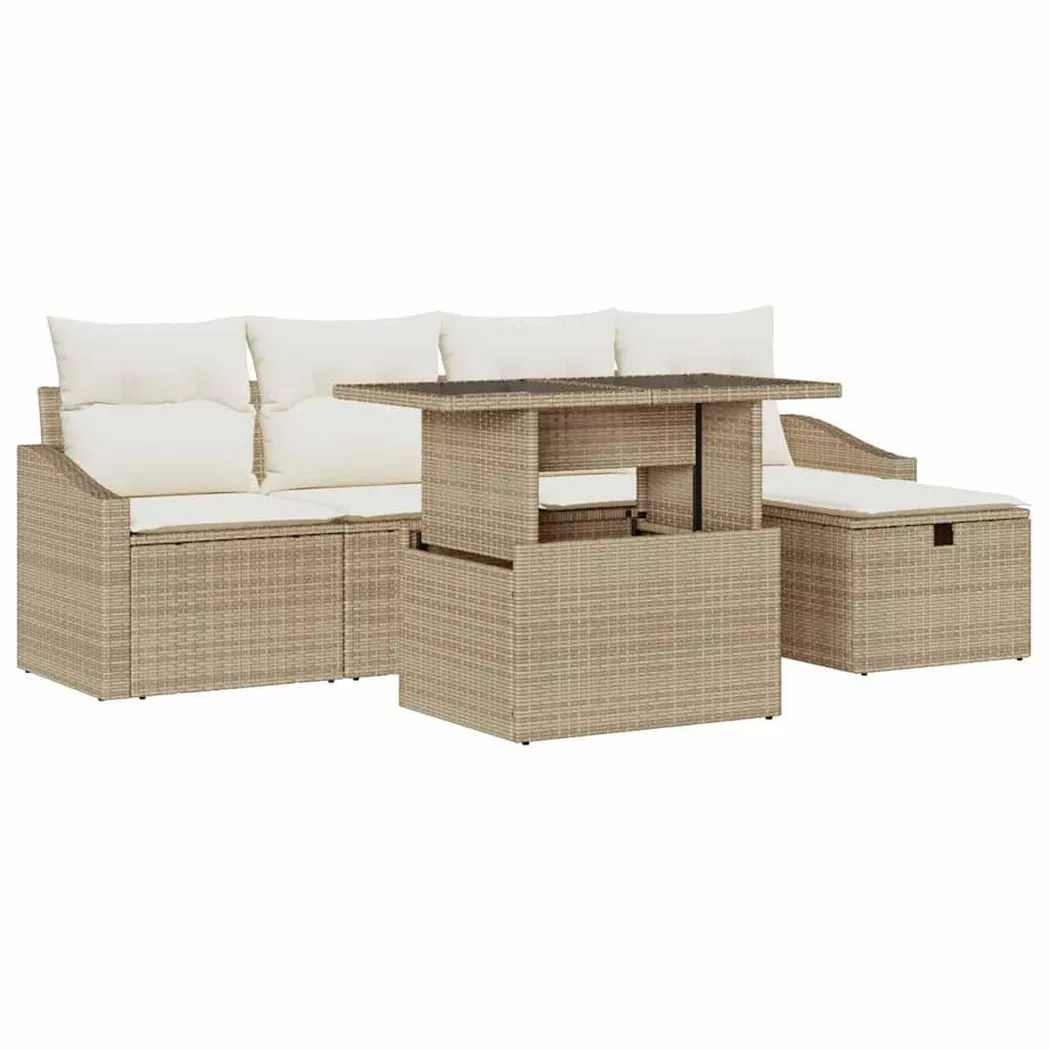 VidaXL - Gartenmöbel poly-rattan, One Size, Beige