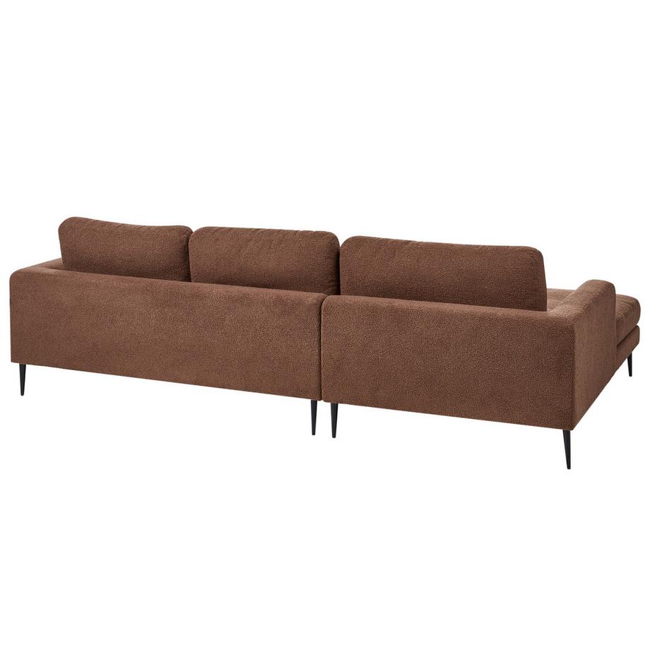 Beliani Ecksofa aus Bouclé  FLAM  