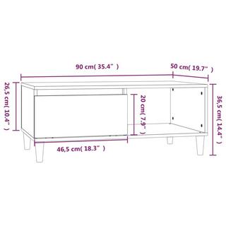 VidaXL Table basse bois d'ingénierie  