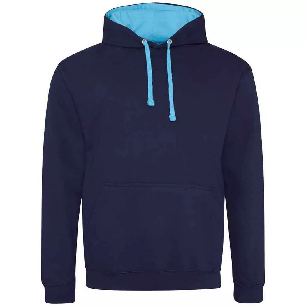 AWDis - Varsity Kapuzenpullover, für Damen, Stahlblau, Größe S