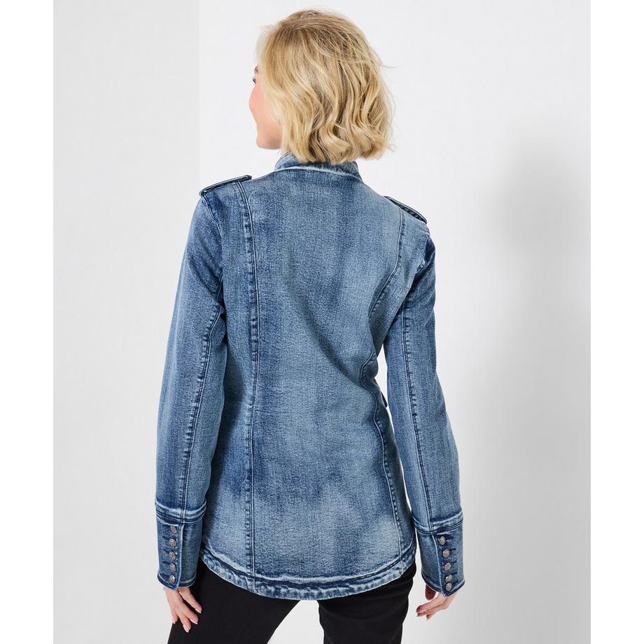 Joe Browns Stretch Jeansjacke mit Stickerei am Rücken  