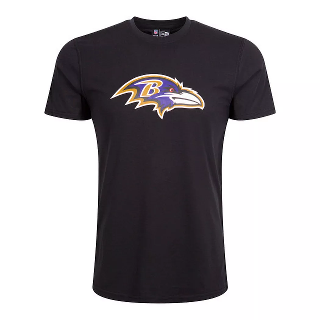 New Era - t-shirt nf batimore ravens, für Herren, Schwarz/Weiss, Größe L