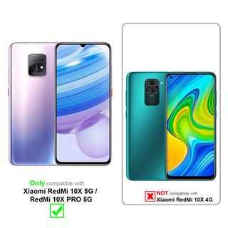 Cadorabo  Housse compatible avec Xiaomi RedMi 10X 5G / RedMi 10X PRO 5G - Coque de protection avec fermeture magnétique, fonction de support et compartiment pour carte 