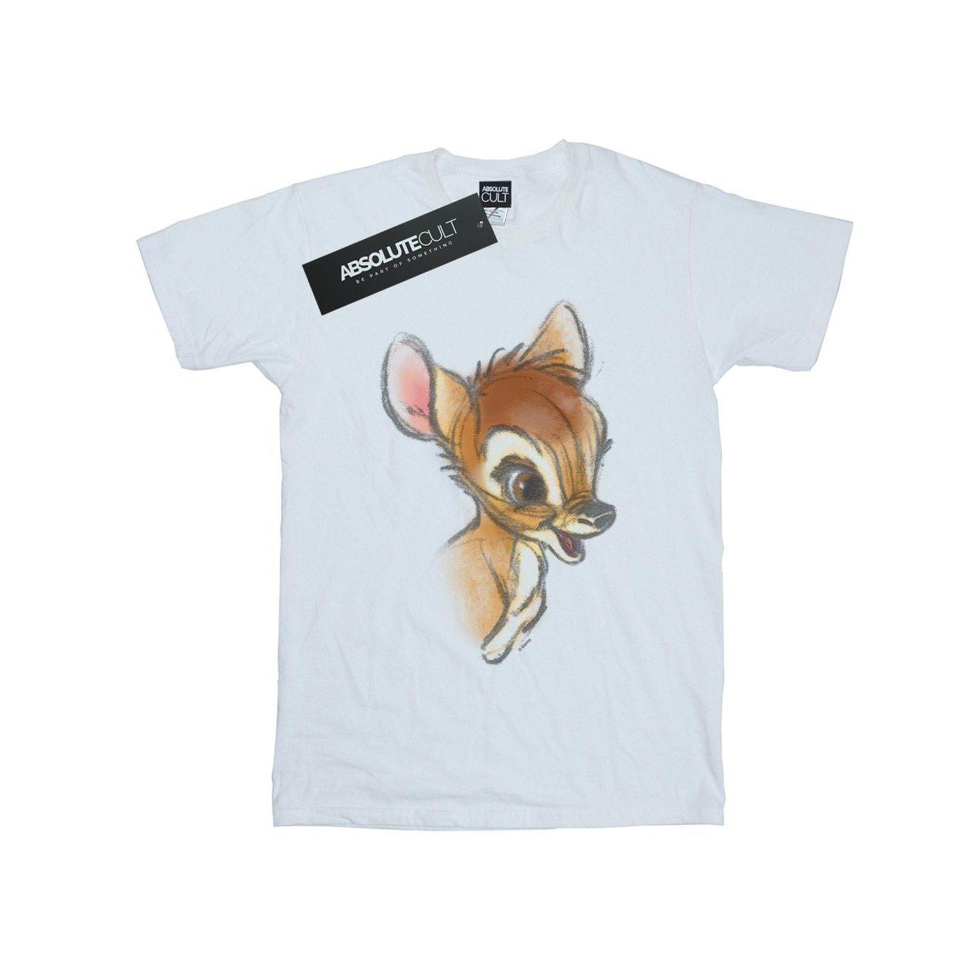 Image of Bambi Drawing Tshirt Unisex Weiss 116