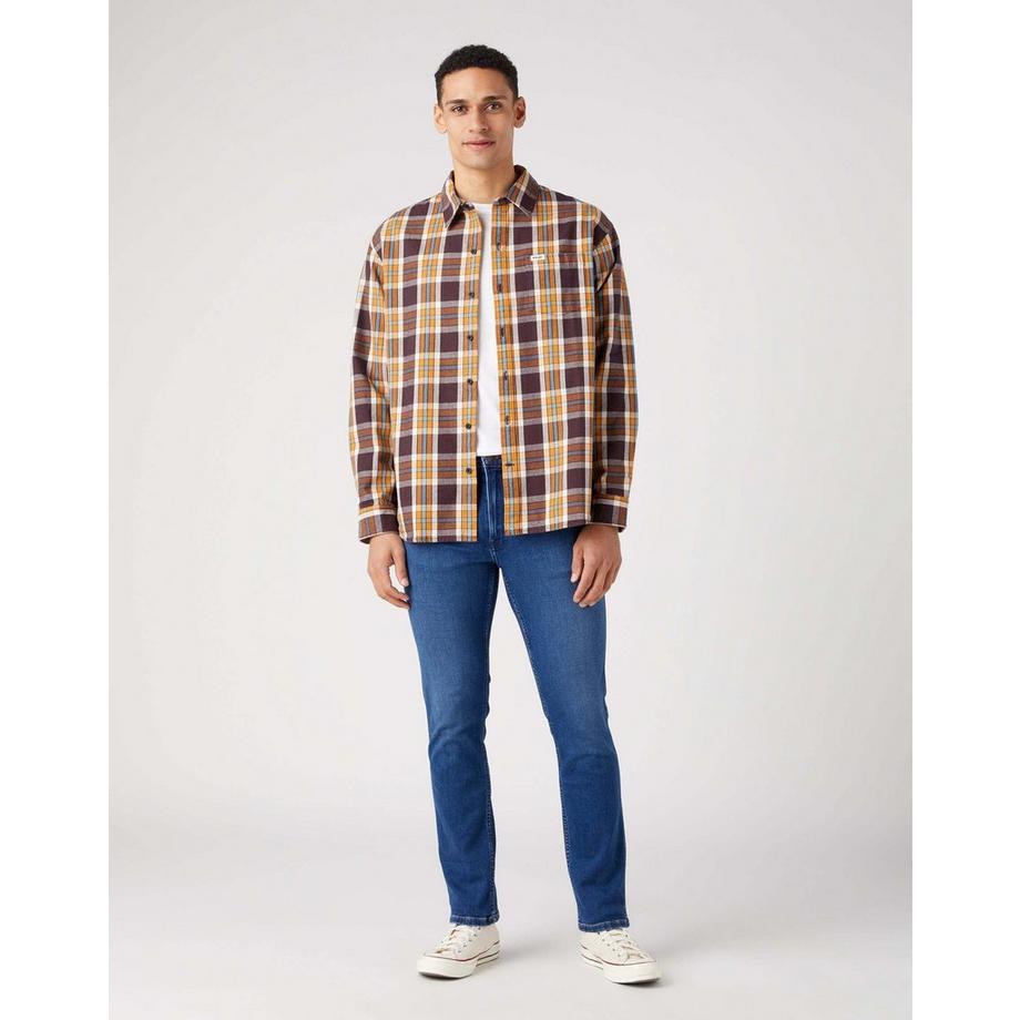 Wrangler Greensboro Medium Stretch Straight Leg Jeans  