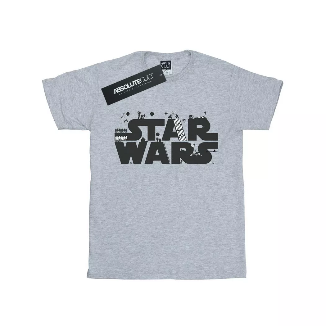 STAR WARS - TShirt, für Damen, Grau, Größe XL