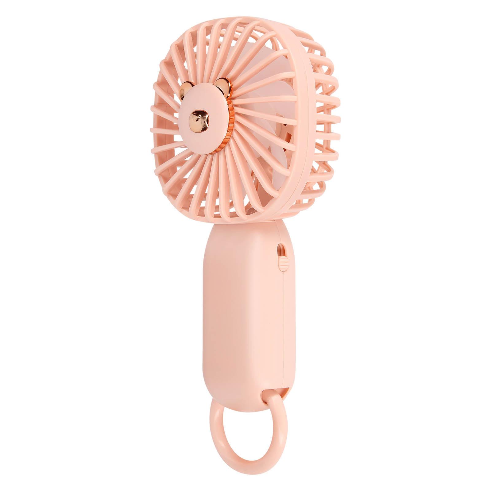 Avizar Mini ventilatore orso + gancio rosa  