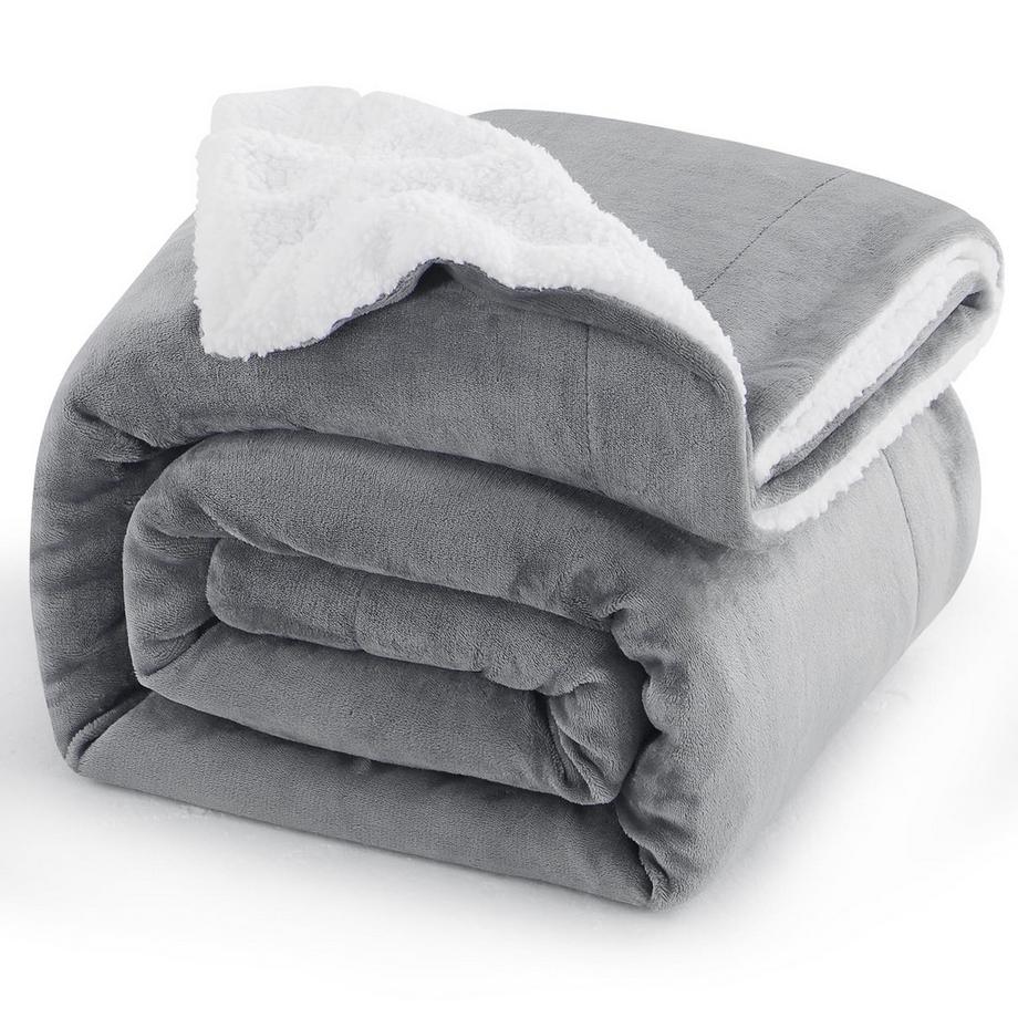 Dicke Kuscheldecke Fluffy - Wohndecke aus hochwertigem Sherpa-Fleece, Soft Soft Blanket