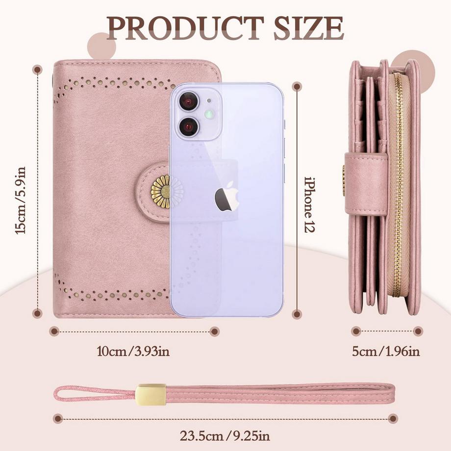 Only-bags.store Portafoglio Vintage in Pelle PU Grande Capacità  