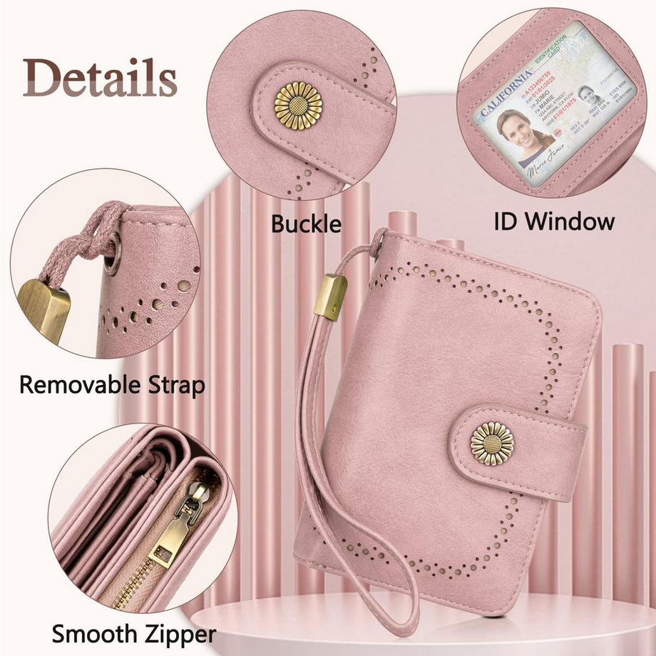 Only-bags.store Portafoglio Vintage in Pelle PU Grande Capacità  