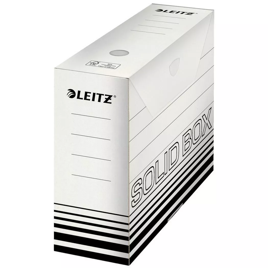 Leitz -  Archiv-Box Solid A4 6128-00-01 weiss, A4
