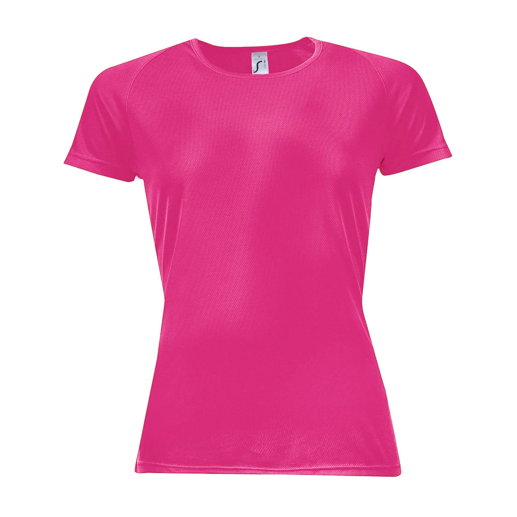 Image of Sporty Tshirt, Kurzärmlig Unisex Pink XS