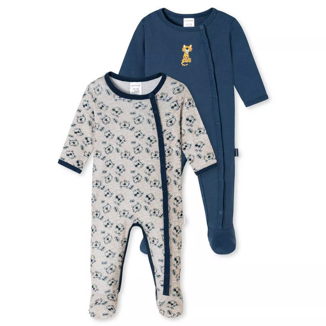 Schiesser - Baby Strampler, 62, Blau