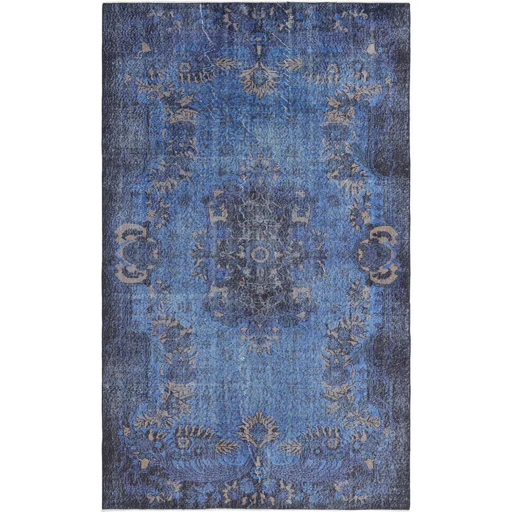 VIDAL - Handgemachter Teppich Ultra Vintage, 180X280CM, Blau