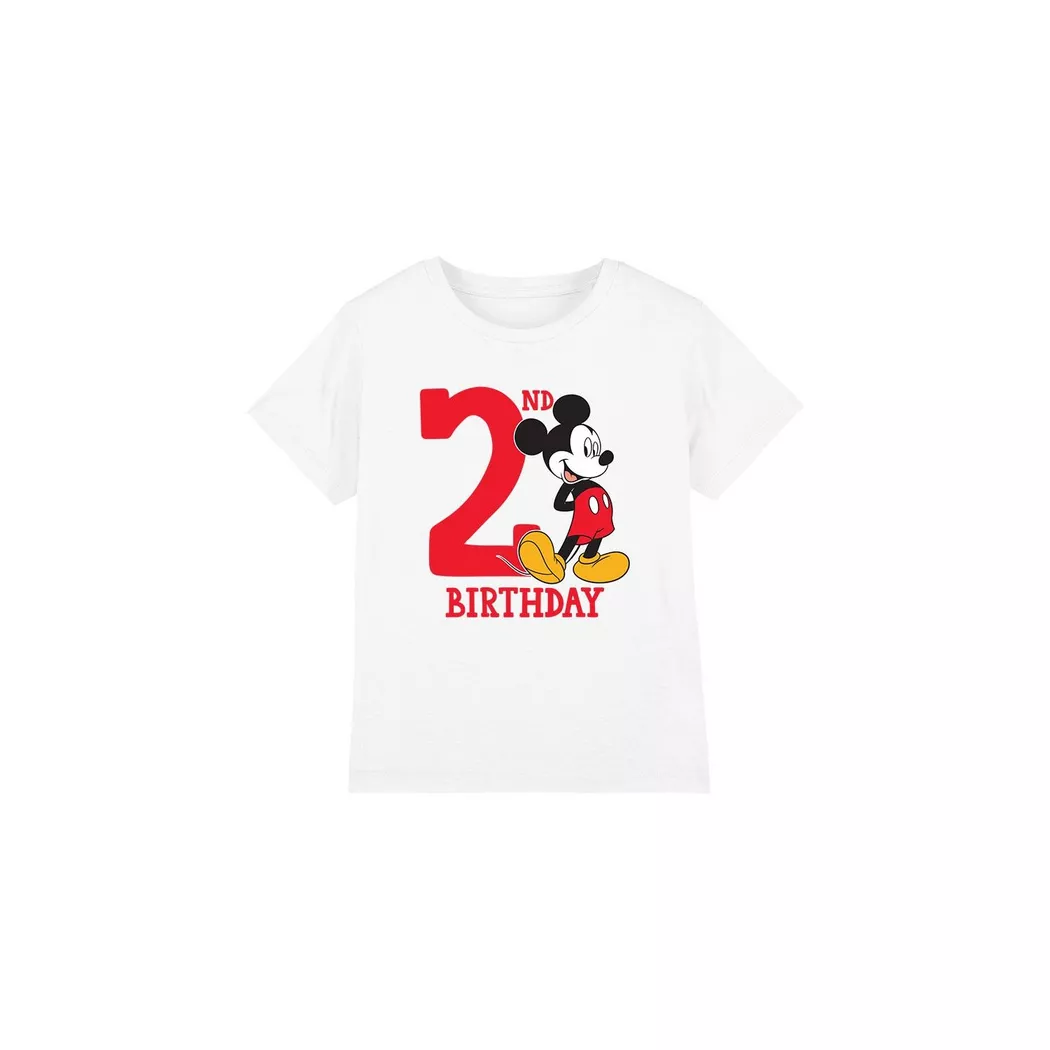 Disney - TShirt 2 Geburtstag, 104, Weiss