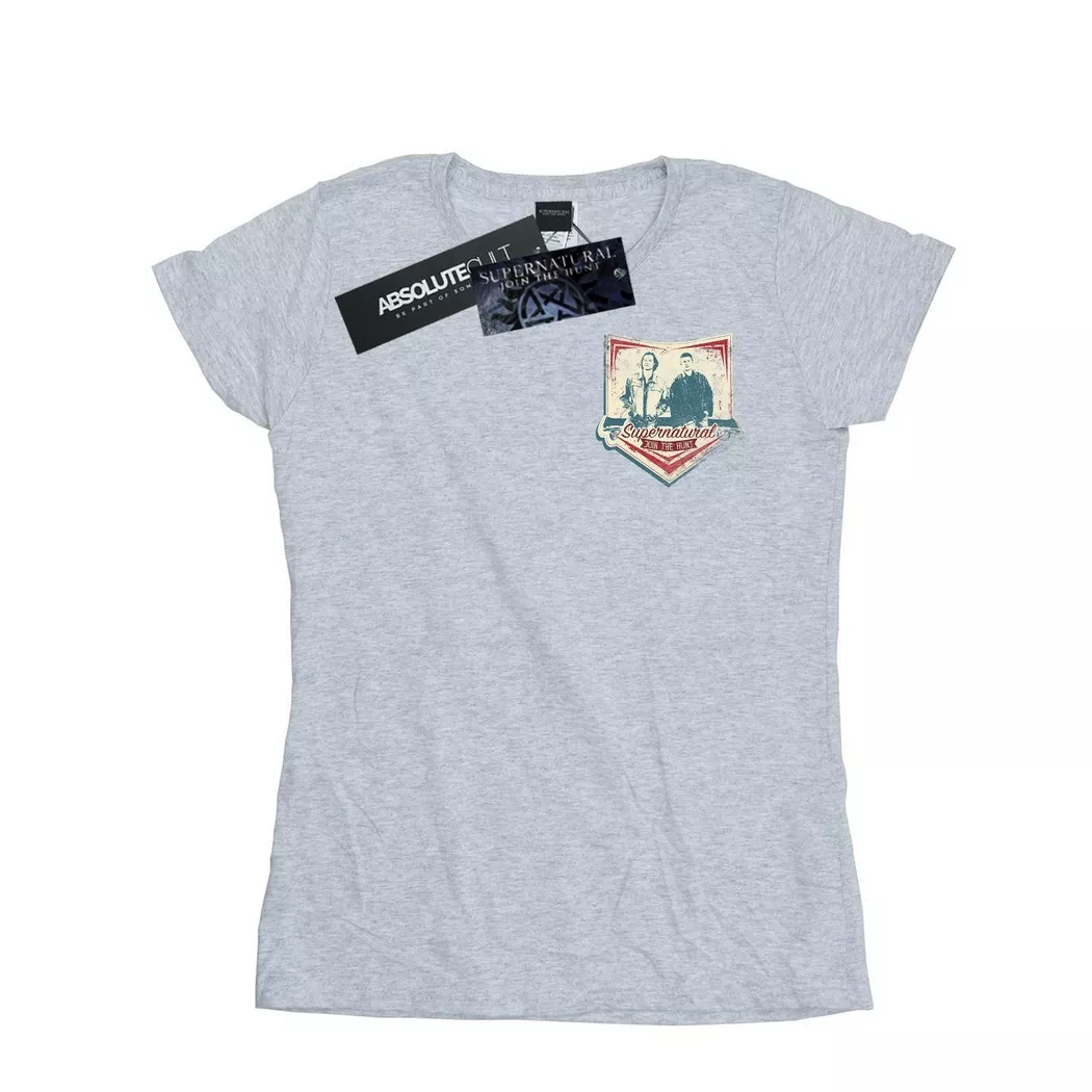 Supernatural - TShirt, für Damen, Grau, Größe S