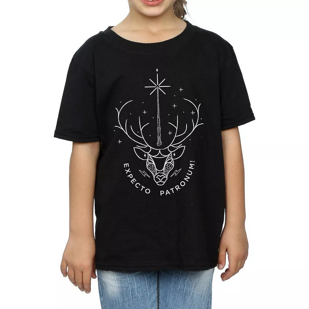 HARRY-POTTER - Expecto Patronum TShirt, 116, Schwarz