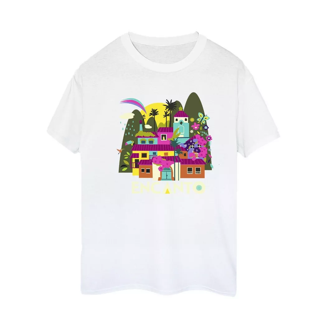 Disney - Encanto Many Houses TShirt, für Damen, Weiss, Größe XL