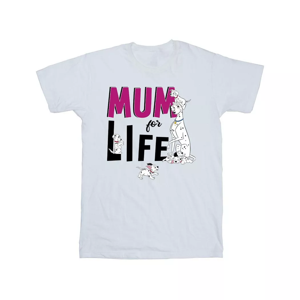Disney - 101 Dalmatians Mum For Life TShirt, für Herren, Weiss, Größe S