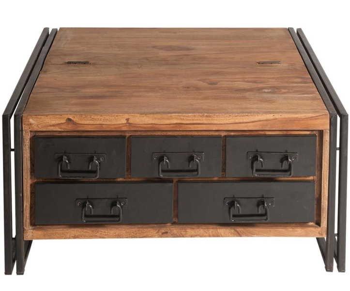 Image of Couchtisch Kuba Vintage natur 90x90 Couchtisch Kuba Vintage natur 90x90