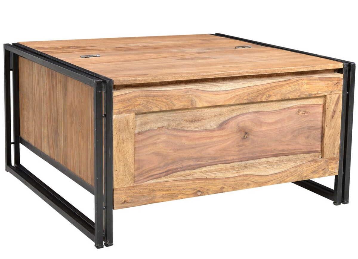 mutoni home Tavolino Kuba Vintage naturale 90x90  