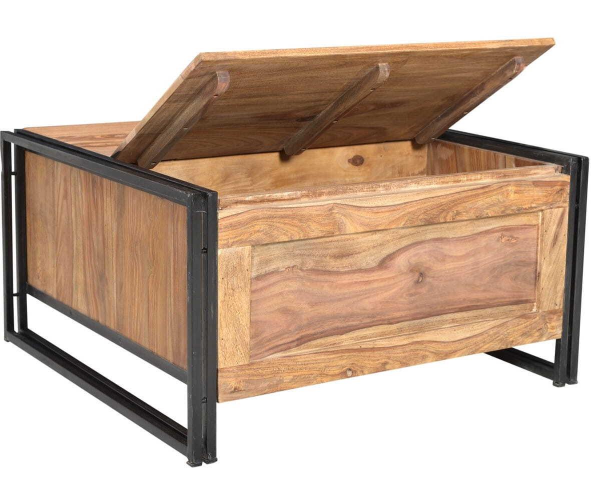 mutoni home Tavolino Kuba Vintage naturale 90x90  