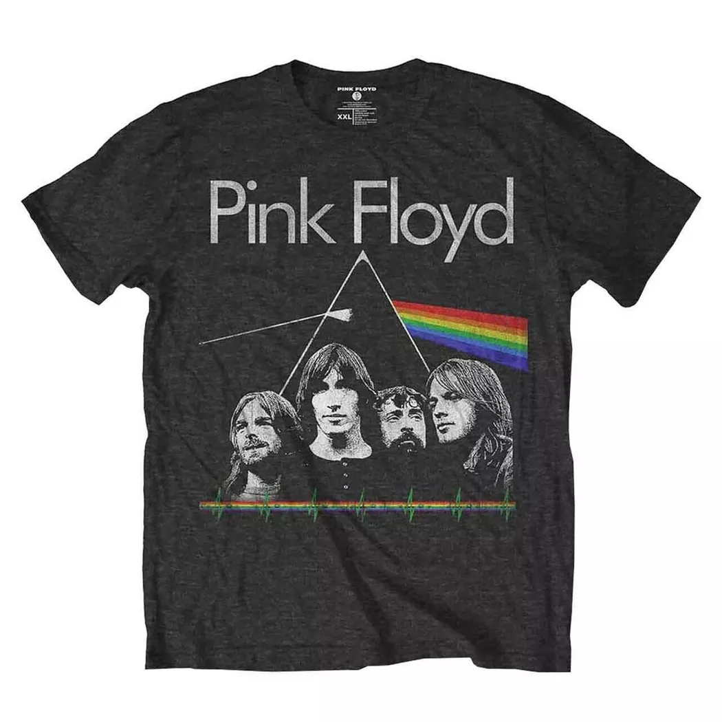 Pink Floyd - DSOTH Band & Pulse TShirt, 128, Grau