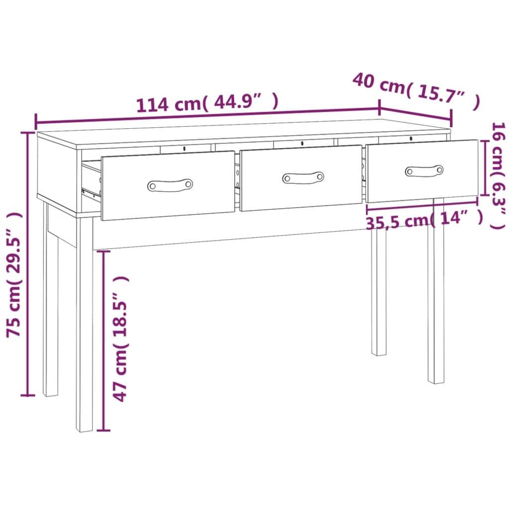 VidaXL Konsolentisch holz  