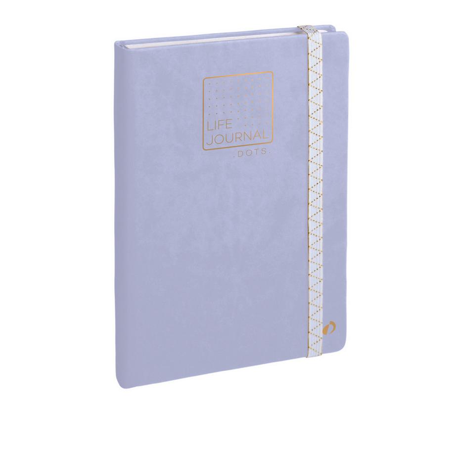 Quo Vadis - Taccuino Bullet journal - Multilingua - Life Journal - Giallo - Pagine Puntini (dots) e a righe - 15x21 cm - Carta Clairefontaine Bianca - Prodotto in Francia